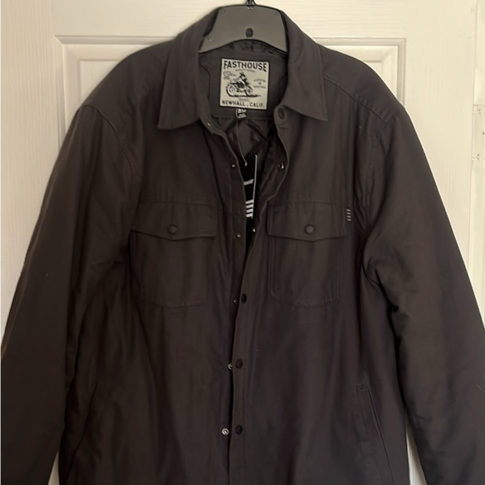 Fasthouse Men's Charcoal Shirt Jacket